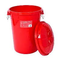 Red Gorilla Bin with Clip Lid 50 Litre