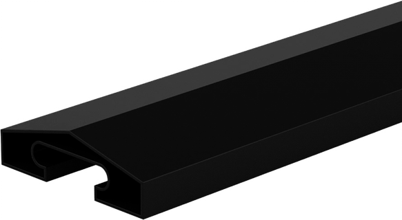 DuraPost Capping Rail – 65mm – 1.83m & 2.45m – 2.45m / Black