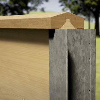 Sound Shield Pro Acoustic Fence Capping – Pressure-Treated Redwood – 50 × 50 × 2400mm – PEFC