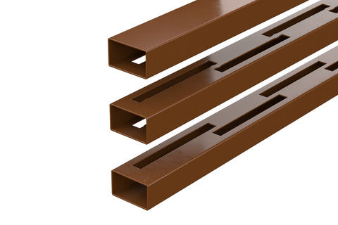 DuraPost VENTO Fence Panel Rails – 1829mm – Pack of 3 – Sepia Brown