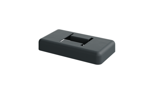 DuraPost Classic Bolt Down Cover Plate Anthracite Grey