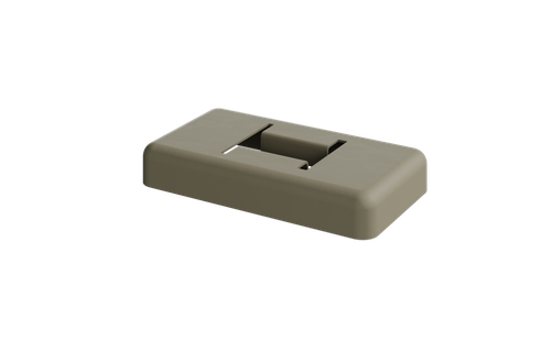 DuraPost Classic Bolt Down Cover Plate Olive Grey