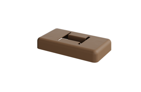 DuraPost Classic Bolt Down Cover Plate Sepia Brown