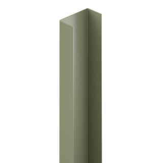 DuraPost Classic Post End Infill 2.1m Olive Grey