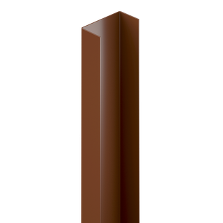DuraPost Classic Post End Infill 2.1m Sepia Brown