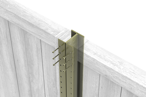 DuraPost Classic Steel Fence Post 3.0m Olive Grey