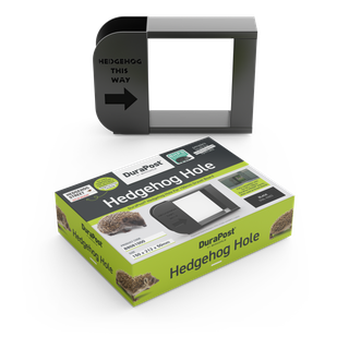 DuraPost Hedgehog Hole for Gravel Boards 150mm Black