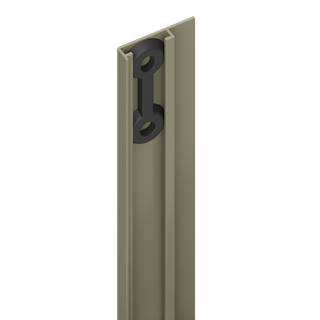 DuraPost U-Channel Cover Strip 2.1m Olive Grey