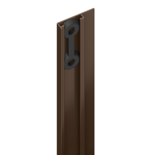 DuraPost U-Channel Cover Strip 2.1m Sepia Brown
