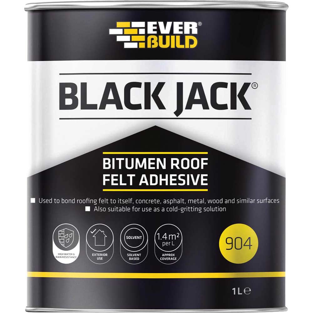 Everbuild Black Jack 904 Bitumen Roof Felt Adhesive