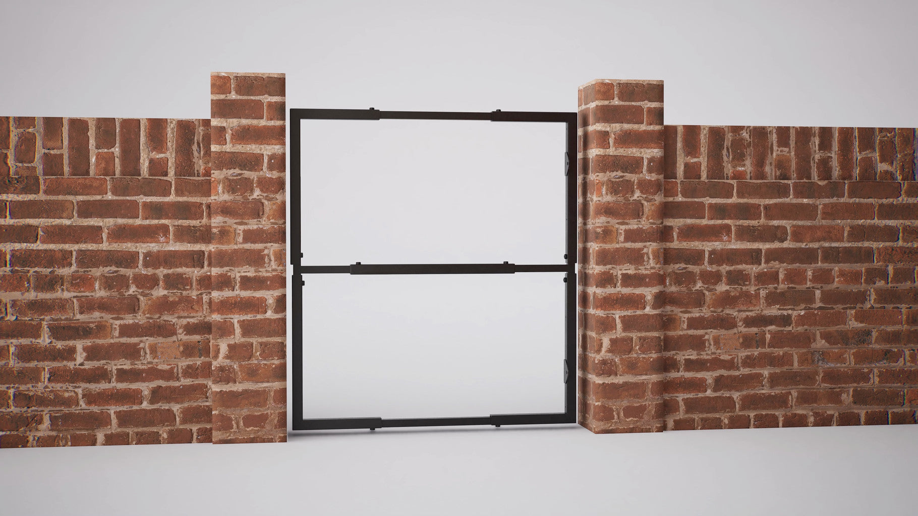 GateMate adjustable steel gate frame installation detail